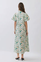 Load image into Gallery viewer, NEWEST ARRIVAL Peacock Print Puff Sleeve Maxi Dress
