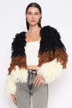 Load image into Gallery viewer, FINAL SALE Black Tier Fringe Jacket
