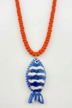 Load image into Gallery viewer, NEWEST ARRIVAL *PREORDER 6/26* Beaded Fish Necklace
