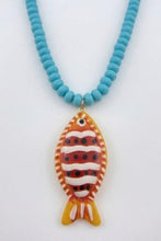 Load image into Gallery viewer, NEWEST ARRIVAL *PREORDER 6/26* Beaded Fish Necklace
