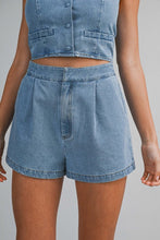 Load image into Gallery viewer, NEWEST ARRIVAL Denim Strapless Shorts Set
