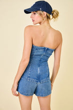 Load image into Gallery viewer, NEWEST ARRIVAL Denim Strapless Romper
