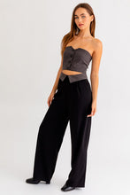 Load image into Gallery viewer, FINAL SALE Gray/Black Blazer Style Jumpsuit
