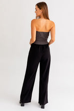 Load image into Gallery viewer, FINAL SALE Gray/Black Blazer Style Jumpsuit

