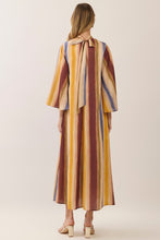 Load image into Gallery viewer, NEWEST ARRIVAL *PREORDER 10/7* Fall Watercolor Striped Maxi Dress
