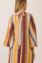 Load image into Gallery viewer, NEWEST ARRIVAL *PREORDER 10/7* Fall Watercolor Striped Maxi Dress
