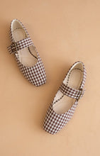 Load image into Gallery viewer, NEWEST ARRIVAL *PREORDER 10/9* Brown Gingham Ballet Flats
