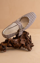 Load image into Gallery viewer, NEWEST ARRIVAL *PREORDER 10/9* Brown Gingham Ballet Flats
