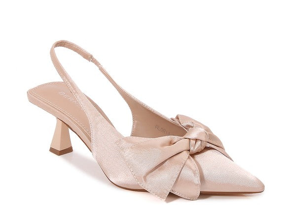 NEWEST ARRIVAL Champagne Bow Pumps