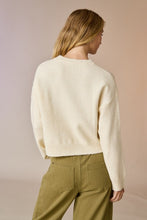 Load image into Gallery viewer, FINAL SALE Cream/Gold 3D Stitch Holiday Queen Knit Sweater
