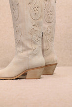 Load image into Gallery viewer, NEWEST ARRIVAL Beige Western Embroidered Boots
