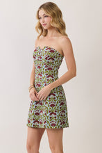 Load image into Gallery viewer, NEWEST ARRIVAL Burgundy Floral A-Line Mini Dress
