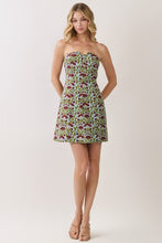 Load image into Gallery viewer, NEWEST ARRIVAL Burgundy Floral A-Line Mini Dress
