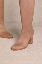 Load image into Gallery viewer, NEWEST ARRIVAL *PREORDER 8/14* Truffle Brown Stacked Heel Knee High Boots
