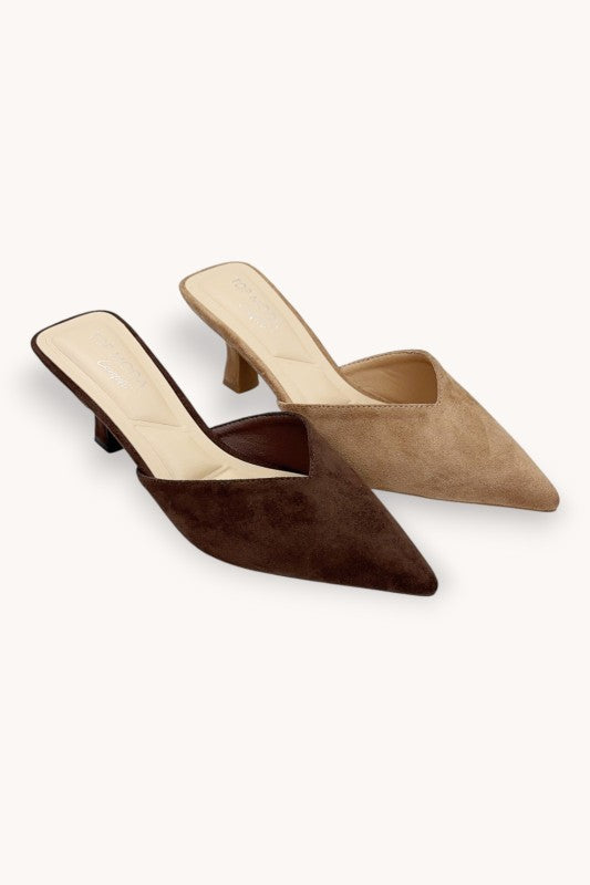 NEWEST ARRIVAL Suede Pointed Pumps