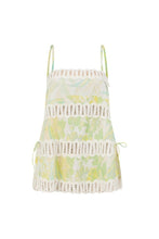 Load image into Gallery viewer, LAST ONE Green Floral Print Lace Trim Pants Set
