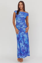 Load image into Gallery viewer, NEWEST ARRIVAL Royal Blue Floral Maxi Dress
