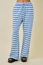 Load image into Gallery viewer, NEWEST ARRIVAL Blue/Navy Striped Lounge Pants Set
