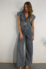 Load image into Gallery viewer, FINAL SALE Denim Vest and Pants Set
