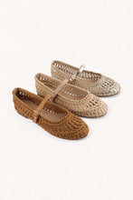 Load image into Gallery viewer, NEWEST ARRIVAL Natural Woven Crochet Ballet Flats
