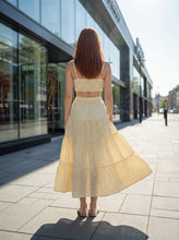 Load image into Gallery viewer, NEWEST ARRIVAL *PREORDER 3/26* Yellow Striped Maxi Dress
