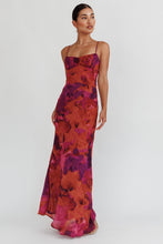 Load image into Gallery viewer, LAST ONE Dark Rose Print Maxi Dress
