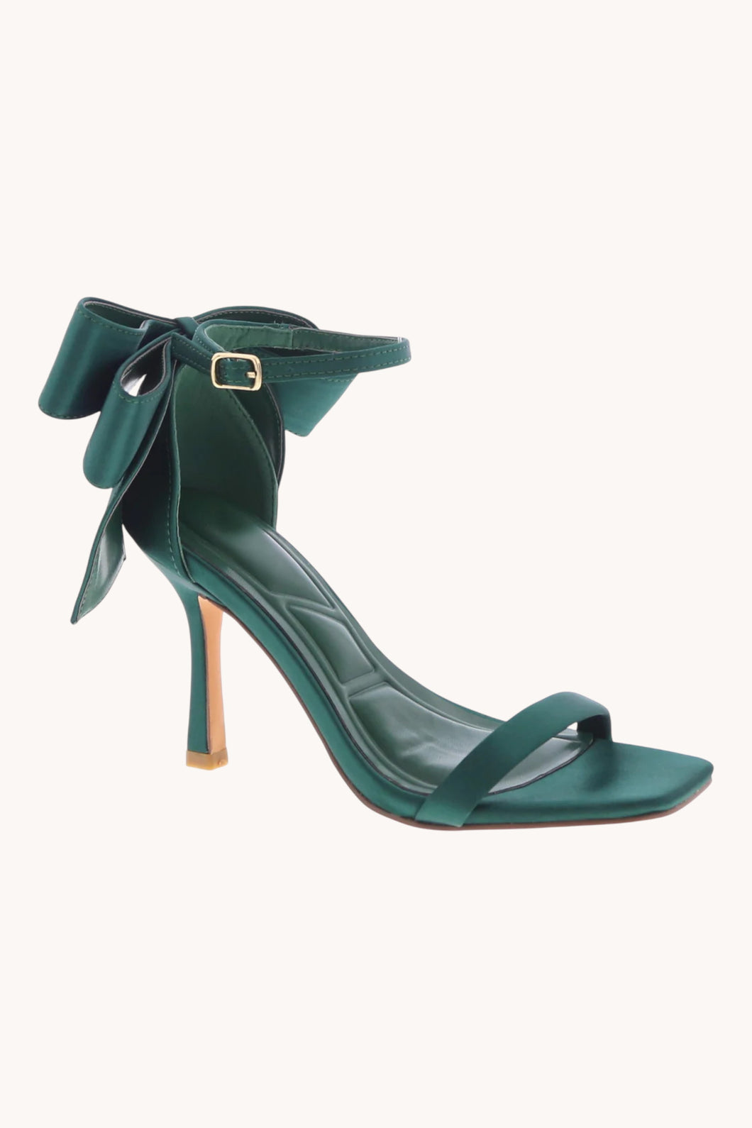NEWEST ARRIVAL Emerald Green Bow Heels