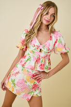 Load image into Gallery viewer, NEWEST ARRIVAL White Floral Eyelet Peplum Blouse
