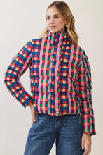 Load image into Gallery viewer, NEWEST ARRIVAL Bold Colorful Check Puffer Jacket
