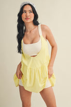 Load image into Gallery viewer, NEWEST ARRIVAL Yellow Gingham Athletic Cut Out Dress
