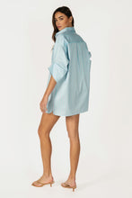 Load image into Gallery viewer, NEWEST ARRIVAL Blue/Pink Striped Shirt Dress
