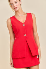 Load image into Gallery viewer, LAST ONE Red Vest Romper Dress

