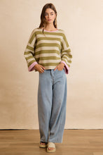 Load image into Gallery viewer, NEWEST ARRIVAL Reversible Light Olive/Blush Sweater
