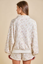 Load image into Gallery viewer, NEWEST ARRIVAL White Pastel Floral Lounge Shorts Set
