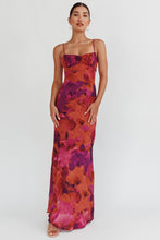 Load image into Gallery viewer, LAST ONE Dark Rose Print Maxi Dress
