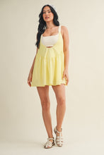 Load image into Gallery viewer, NEWEST ARRIVAL Yellow Gingham Athletic Cut Out Dress
