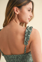 Load image into Gallery viewer, NEWEST ARRIVAL Sage Green Ruffle Shorts Set
