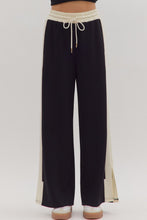 Load image into Gallery viewer, NEWEST ARRIVAL Black/Ivory Sporty Pants Set
