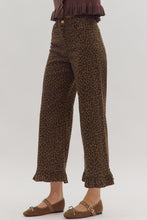 Load image into Gallery viewer, NEWEST ARRIVAL Brown Animal Print Crop Jeans
