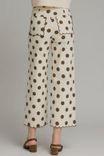 Load image into Gallery viewer, NEWEST ARRIVAL Ecru Brown Polka Dot Pants
