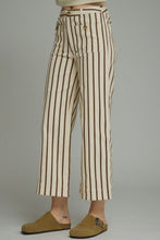 Load image into Gallery viewer, NEWEST ARRIVAL Brown Striped Ankle Length Jeans
