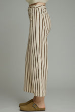 Load image into Gallery viewer, NEWEST ARRIVAL Brown Striped Ankle Length Jeans
