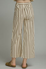 Load image into Gallery viewer, NEWEST ARRIVAL Brown Striped Ankle Length Jeans
