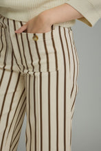 Load image into Gallery viewer, NEWEST ARRIVAL Brown Striped Ankle Length Jeans
