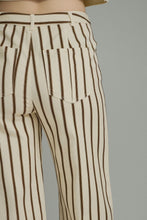 Load image into Gallery viewer, NEWEST ARRIVAL Brown Striped Ankle Length Jeans
