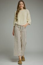 Load image into Gallery viewer, NEWEST ARRIVAL Black Striped Ankle Length Jeans
