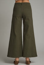 Load image into Gallery viewer, NEWEST ARRIVAL Olive Wide Leg Crop Jeans
