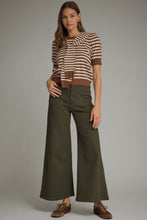Load image into Gallery viewer, NEWEST ARRIVAL Olive Wide Leg Crop Jeans
