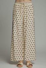 Load image into Gallery viewer, NEWEST ARRIVAL Off White/Brown Polka Dot Pants Set
