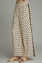 Load image into Gallery viewer, NEWEST ARRIVAL Off White/Brown Polka Dot Pants Set
